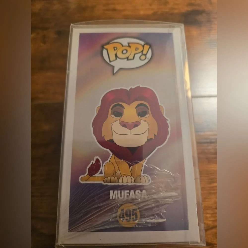 Funko Pop Disney Lion King MUFASA #495 In Protector NEW - Picture 3 of 4